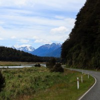 Fahrt über den Te Anau - Milford Highway