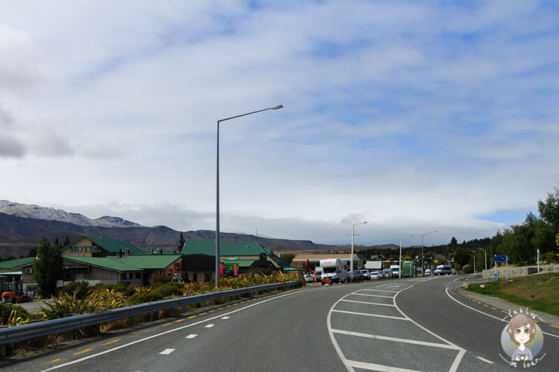 Fahrt durch Tekapo, Canterbury