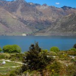Campingplatz direkt am Lake Wakatipu, Neuseeland