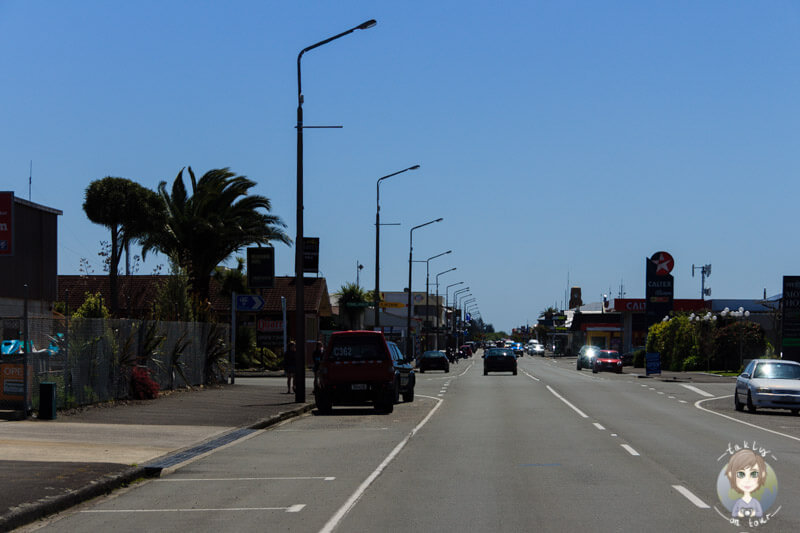 Fahrt durch Westport, West Coast