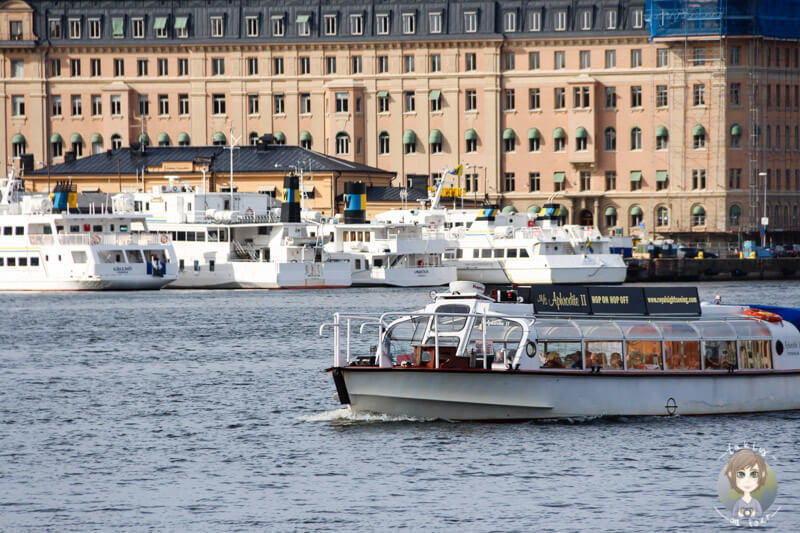 Ein Hop on Hop off Boot in Stockholm