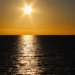 Die Sonne über der Ostsee