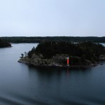 Eine Insel der Schären von Stockholm