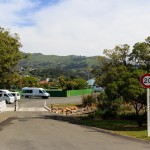 Freedom Camping in Akaroa am Hafen