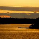 Ein traumhafter Sonnenuntergang über den Schären von Stockholm