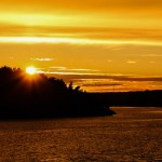 Ein traumhafter Sonnenuntergang in Schweden