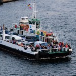 Die Autofähre in Warnemünde
