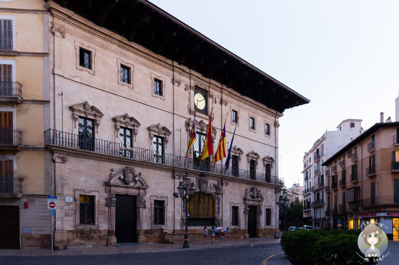 Das Rathaus in Palma, Mallorca