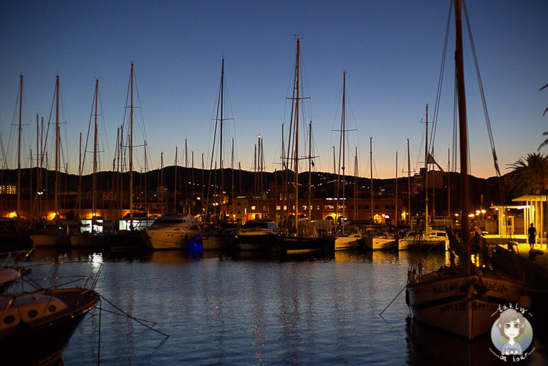 Der Hafen von Palma am Abend