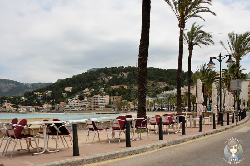 Die Promenade von Port de Sóller, Mallorca