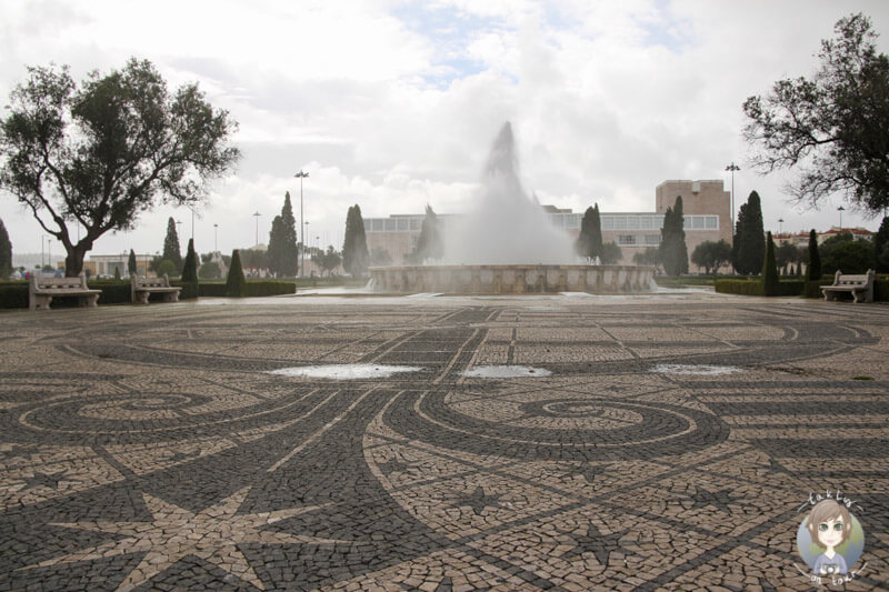 Springbrunnen 'Fonte Luminos' in Belém, Lissabon
