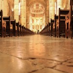 Fotoidee Blick von unten in der Kirche des Mosteiro dos Jerónimos in Lissabon