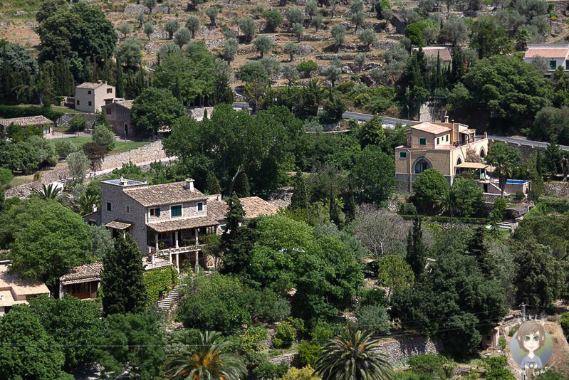 Aussicht vom Plaça Miranda des Lladoners in Valldemossa