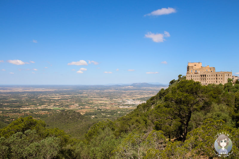 Das Kloster Sant Salvador über Mallorca