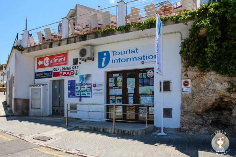 Touristeninformation in Cala Figuera, Mallorca