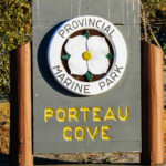 Eingang des Porteau Cove Provincial Parks in British Columbia