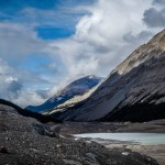 Schmelzwasser des Athabasca Glacier, Jasper Nationalpark, Kanada