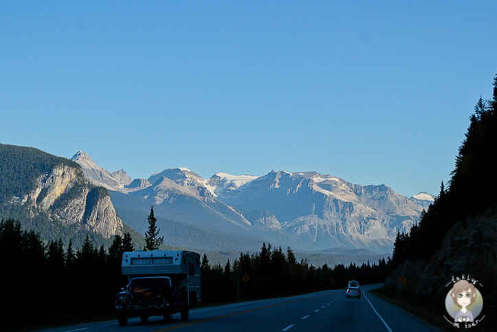 Auf der Fahrt Richtung Field, Kanada