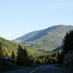 Auf der Fahrt zur Fähre nach Needles, BC, Kanada
