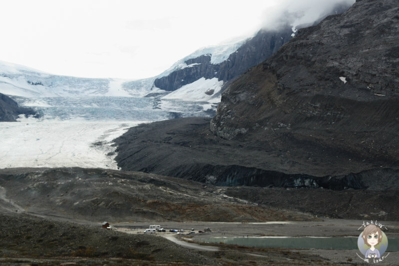 Toller Blick auf den Athabasca-Gletscher, Alberta, Kanada