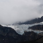 Blick auf den Crowfoot Glacier, Icefields Parkway, Alberta, Kanada