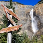 Blick auf die Takakkaw Falls, Yoho National Park, Kanada