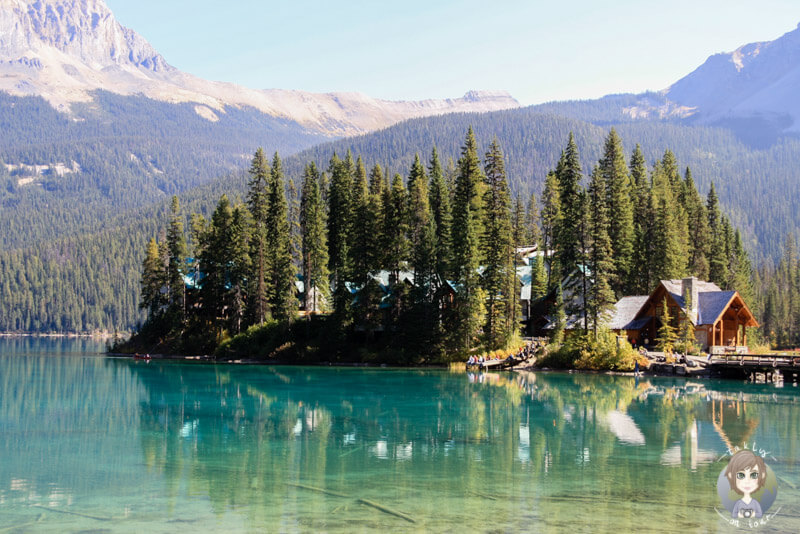 Die Emerald Lodge liegt malerisch im Emerald Lake, BC, Kanada