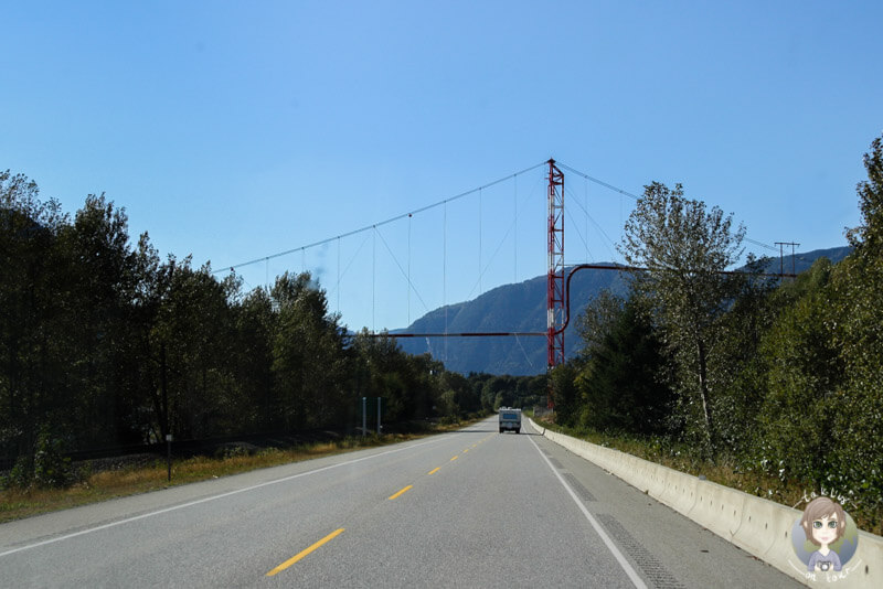 Die Fahrt von Hope nach Harrison Hot Springs