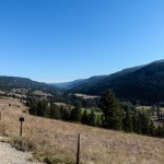 Fahrt auf der Straße zwischen Princeton und Summerland, BC, Kanada