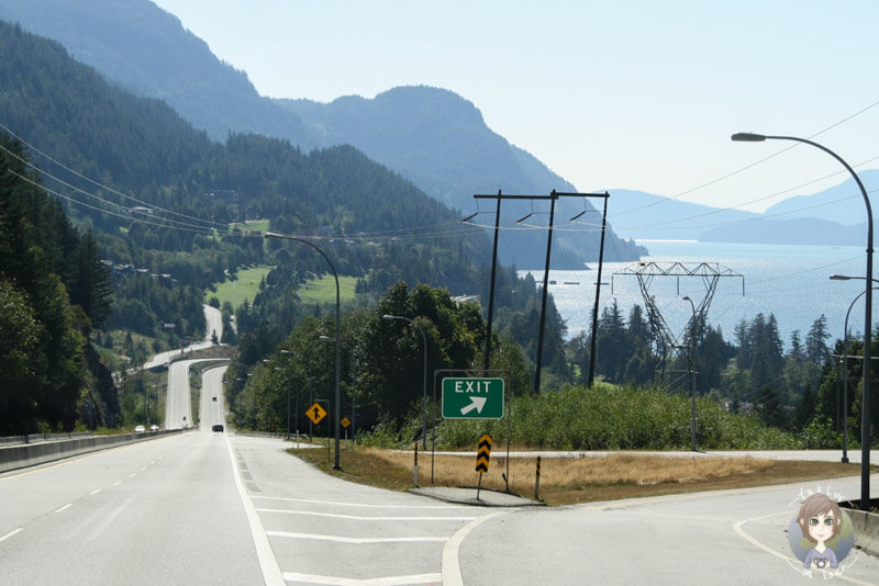 Fahrt Richtung Porteau Cove Provincial Park, Kanada