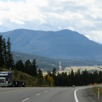 Fahrt über den Highway 99 Richtung Clinton, Kanada