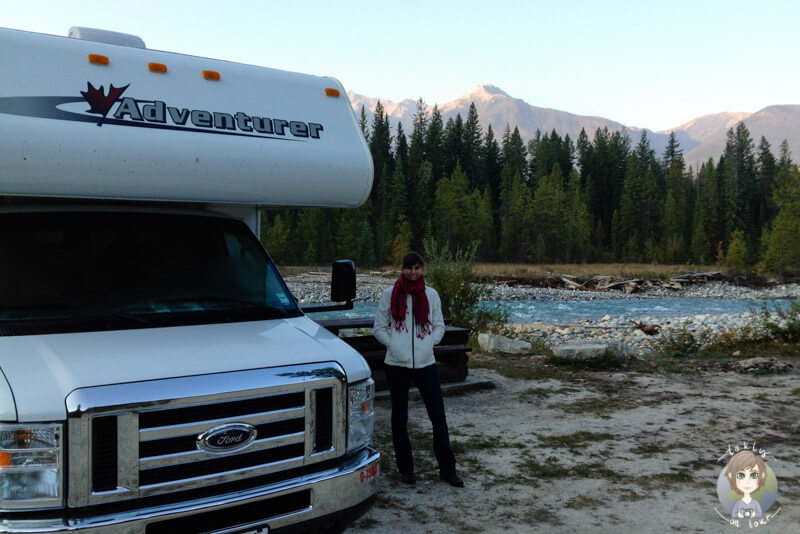 Früh am Morgen auf dem Waitabit Creek Campground, Kanada