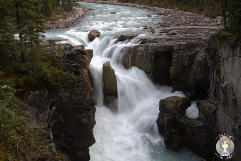 Die Sunwapta Falls im Jasper national Park, Kanada