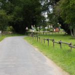 Anfahrt zum Campingplatz in Moulins
