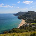 Aussicht vom Stanwell Tops Lookout in Otford, NSW