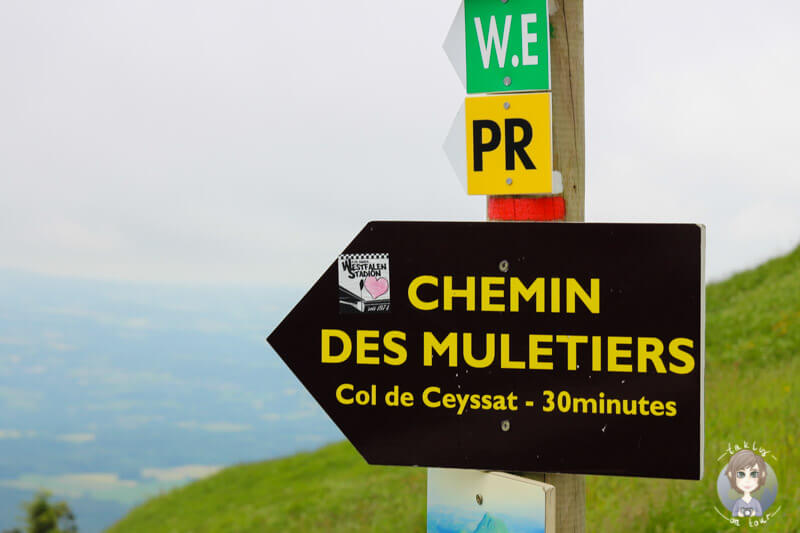 Wegbeschreibung des Chemin des Muletiers, Frankreich
