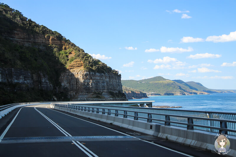 Fahrt über den Lawrence Hargrave Drive in Clifton