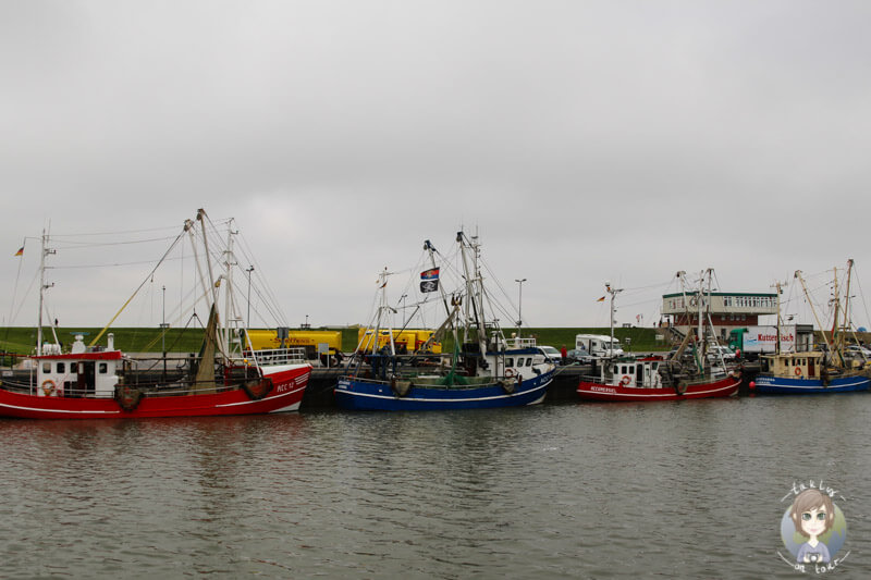 Der Hafen von Dornumersiel, Deutschland