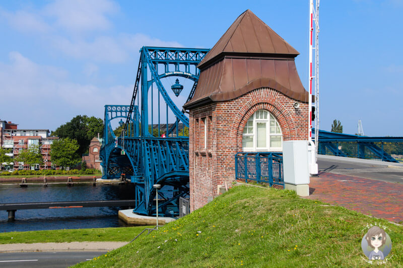 Die sehenswerte Kaiser-Wilhelm-Brücke in Wilhelmshaven