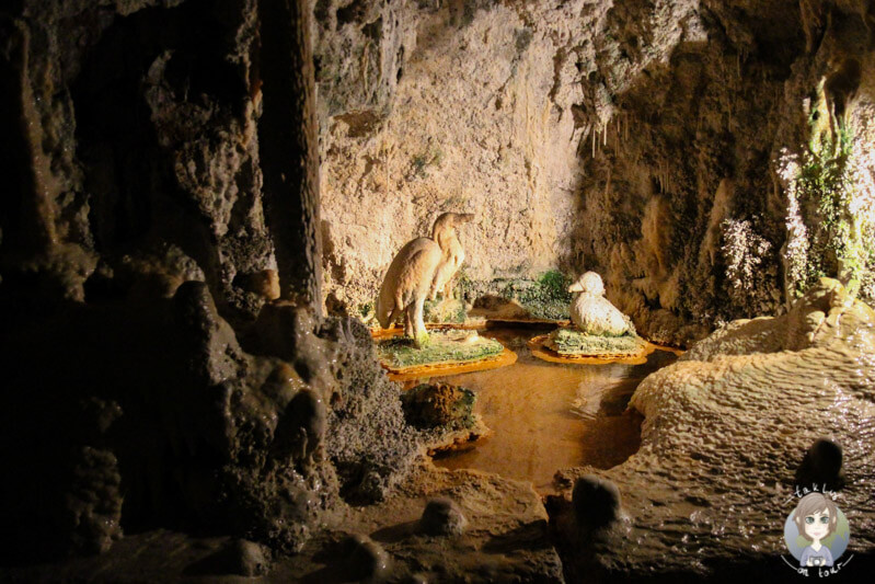 Kunsthandwerk in der Grotte von Fontaines Pétrifiantes de Saint Nectaire, Frankreich