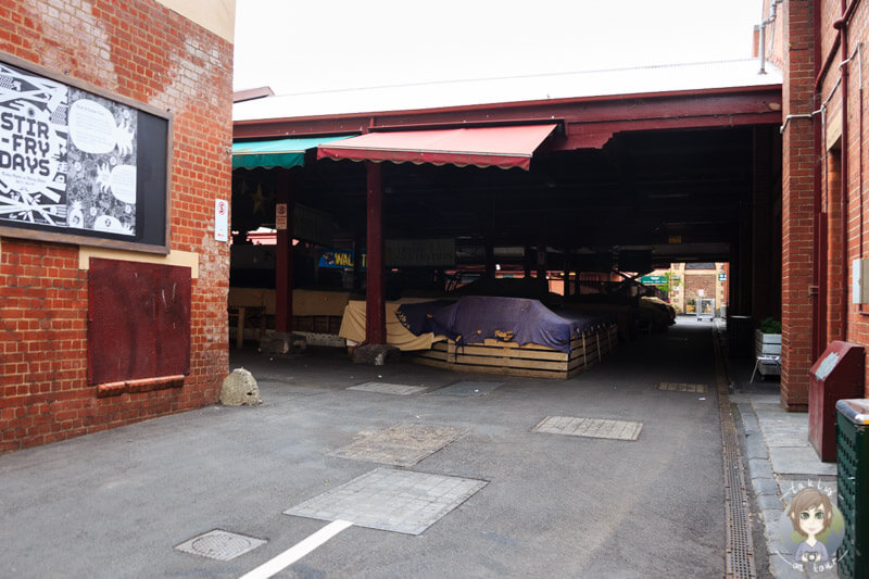 Der geschlossene Queen Victoria Market, Melbourne
