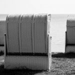 Strandkörbe in Wilhelmshaven, Deutschland