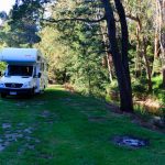Die Franklin River Rest Area in Toora, Victoria, Australien