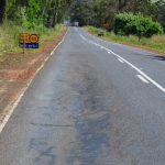 Schlechte Straßenverhältnisse in Victoria, Australien