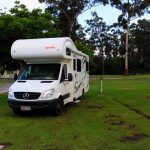 Auf dem Campingplatz in Eden, NSW