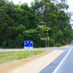 Einfahrt Thurra River Rest Area, NSW, Australien