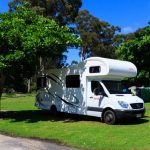 Campsite, Eden Gateway Holiday Park, Eden, New South Wales, Australien