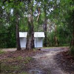 Toilettenhaus in der Thurra River Rest Area, Princes Highway, New South Wales