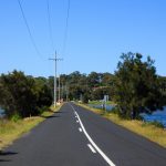 Fahrt entlang des Wallaga Lakes, NSW