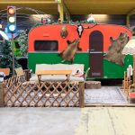 Ein toller Retro-Caravan im BaseCamp Hostel Bonn